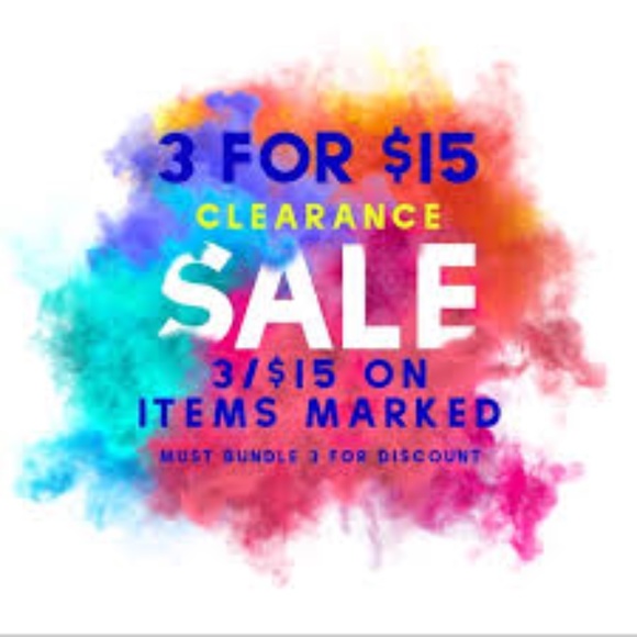 Bundle Any 3 items with "3/$15" in the description - Picture 1 of 1